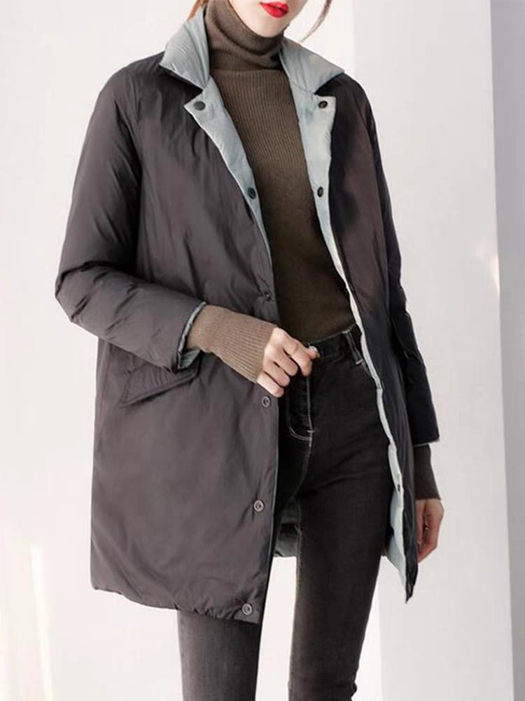 Fashionable New Down Jacket Women's Trendy Warm Jacket Long Style
